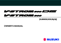 suzuki v-strom dl800 - owners manual 2023--2